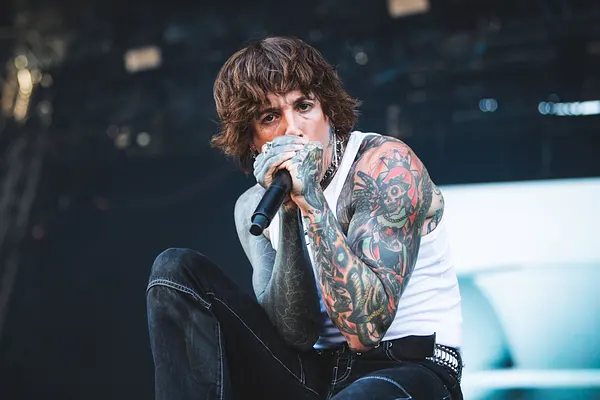 Oliver Sykes bei einem Festival in Oslo.