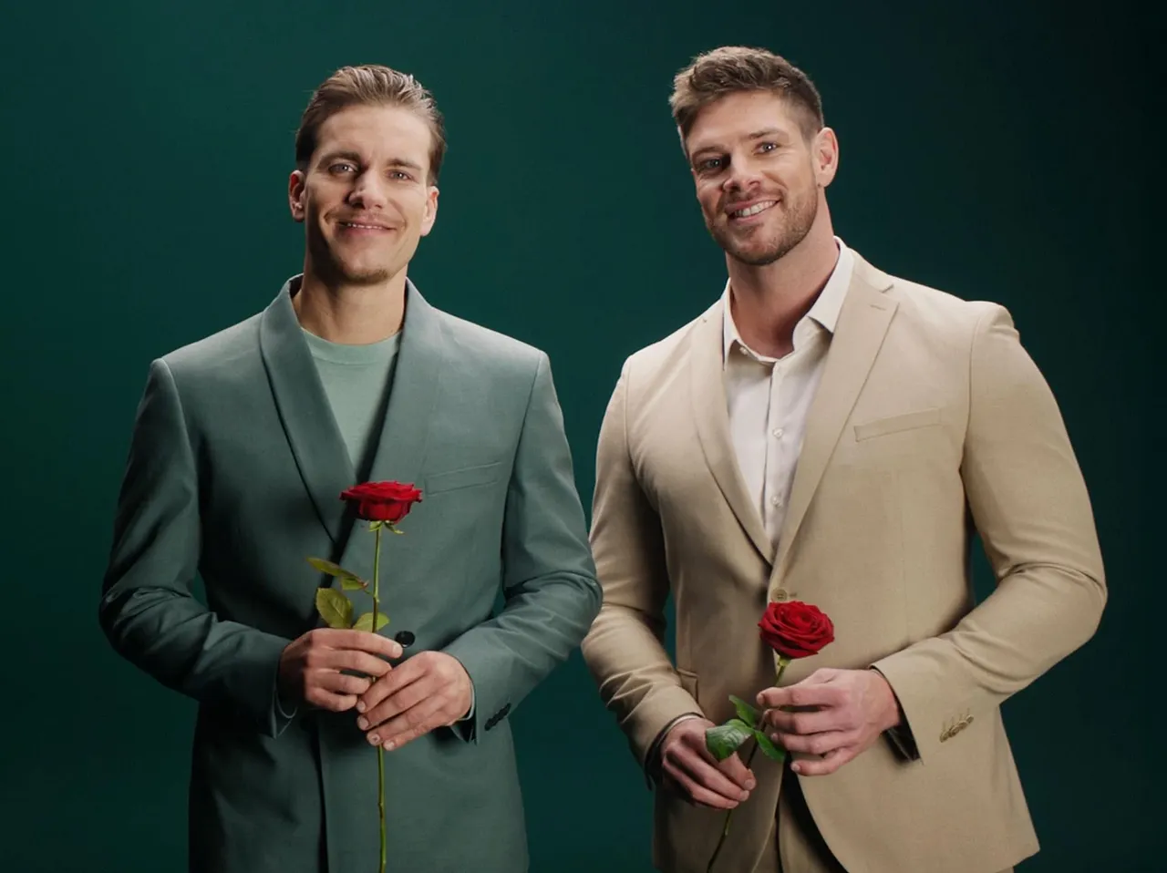 Die neuen Bachelors 2025: Martin Braun und Felix Stein Martin Braun und Felix Stein sind die neuen Rosenkavaliere, die versuchen, sich in Die Bachelors zu verlieben. - Foto: RTL