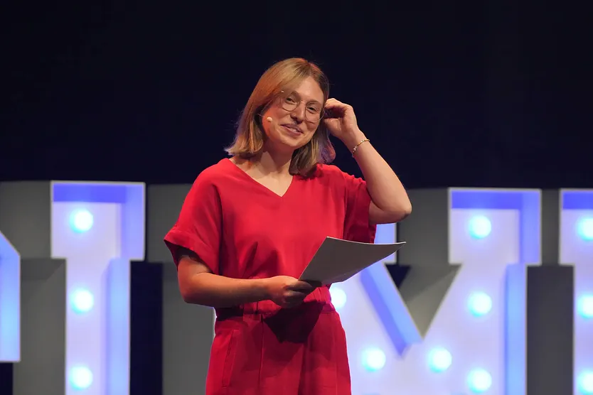 Bianca Heinicke bei einem Event. 