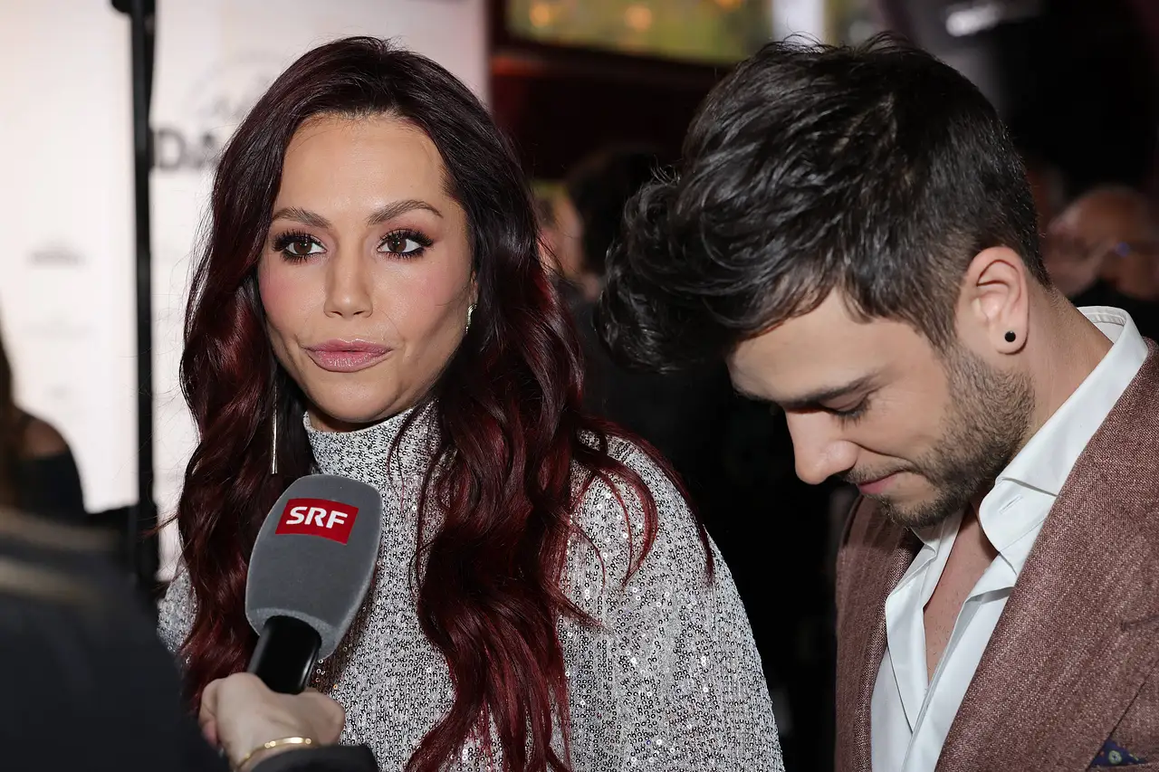 Christina Hänni, hier mit Ehemann Luca Hänni, befand sich hinter den Kulissen des "Let's Dance"-Finales in Lebensgefahr.