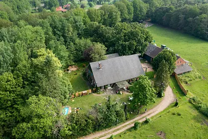 Das Sommmerhaus der Stars in Bocholt aus der Vogelperspektive