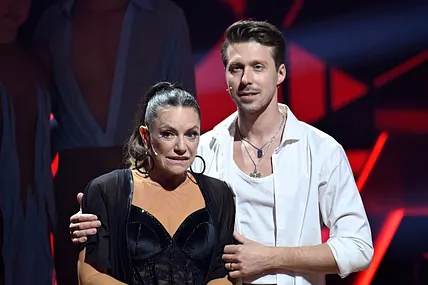 Valentin Lusin und Christine Neubauer bei "Let's Dance"