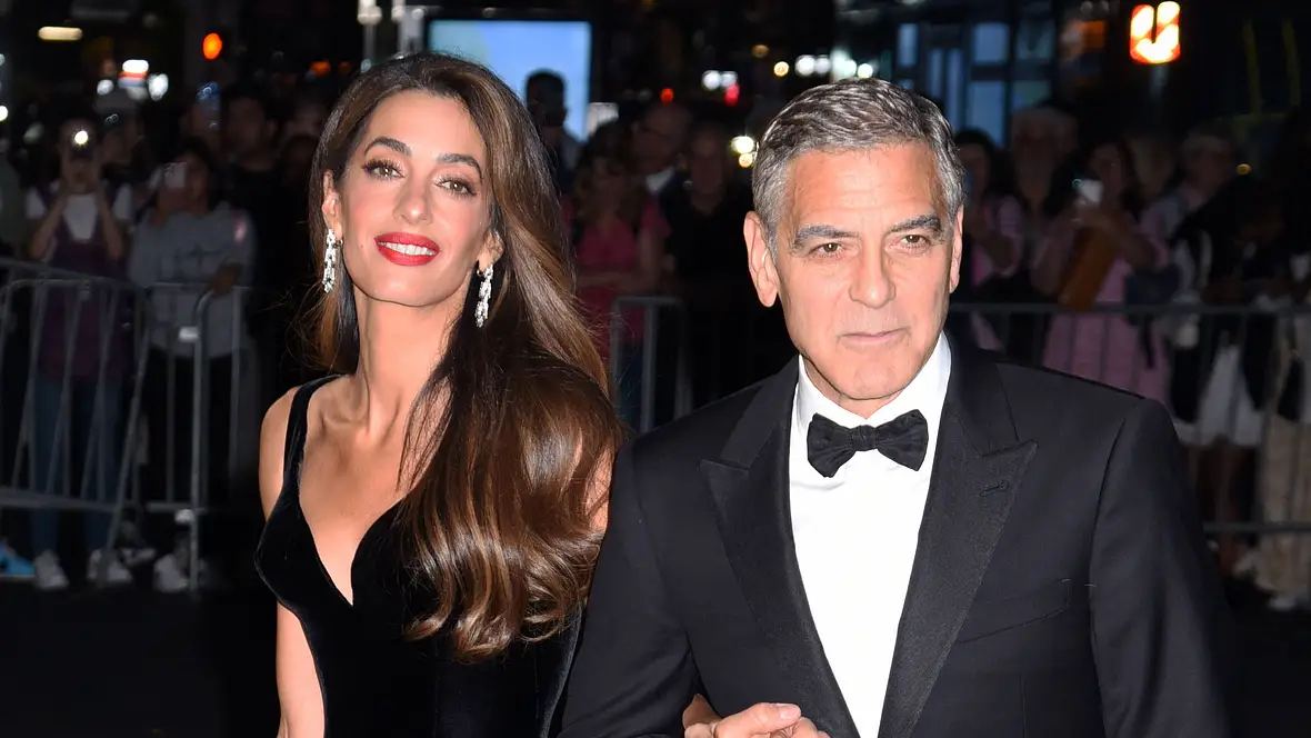 Amal und George Clooney in New York