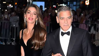 Amal und George Clooney in New York