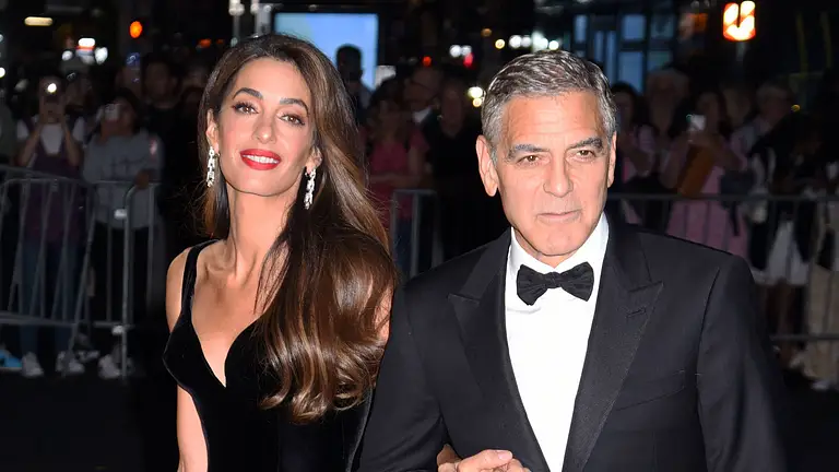 Amal und George Clooney in New York