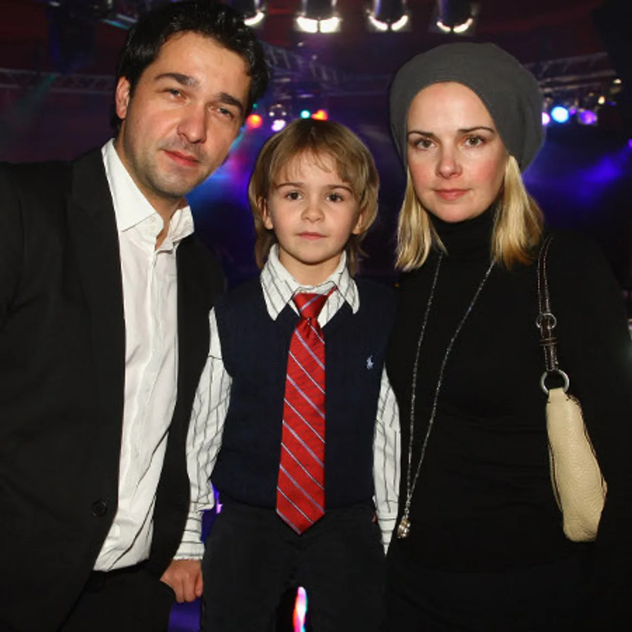 Andreas Elsholz mit seiner Frau Denise Zich und Sohn Julius. Andreas Elsholz mit seiner Frau Denise Zich und Sohn Julius. - Foto: GettyImages