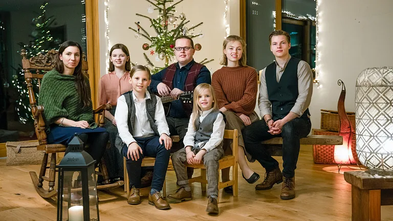 Angelo Kelly und Familie an Weihnachten