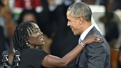 Auma Obama und Barack Obama