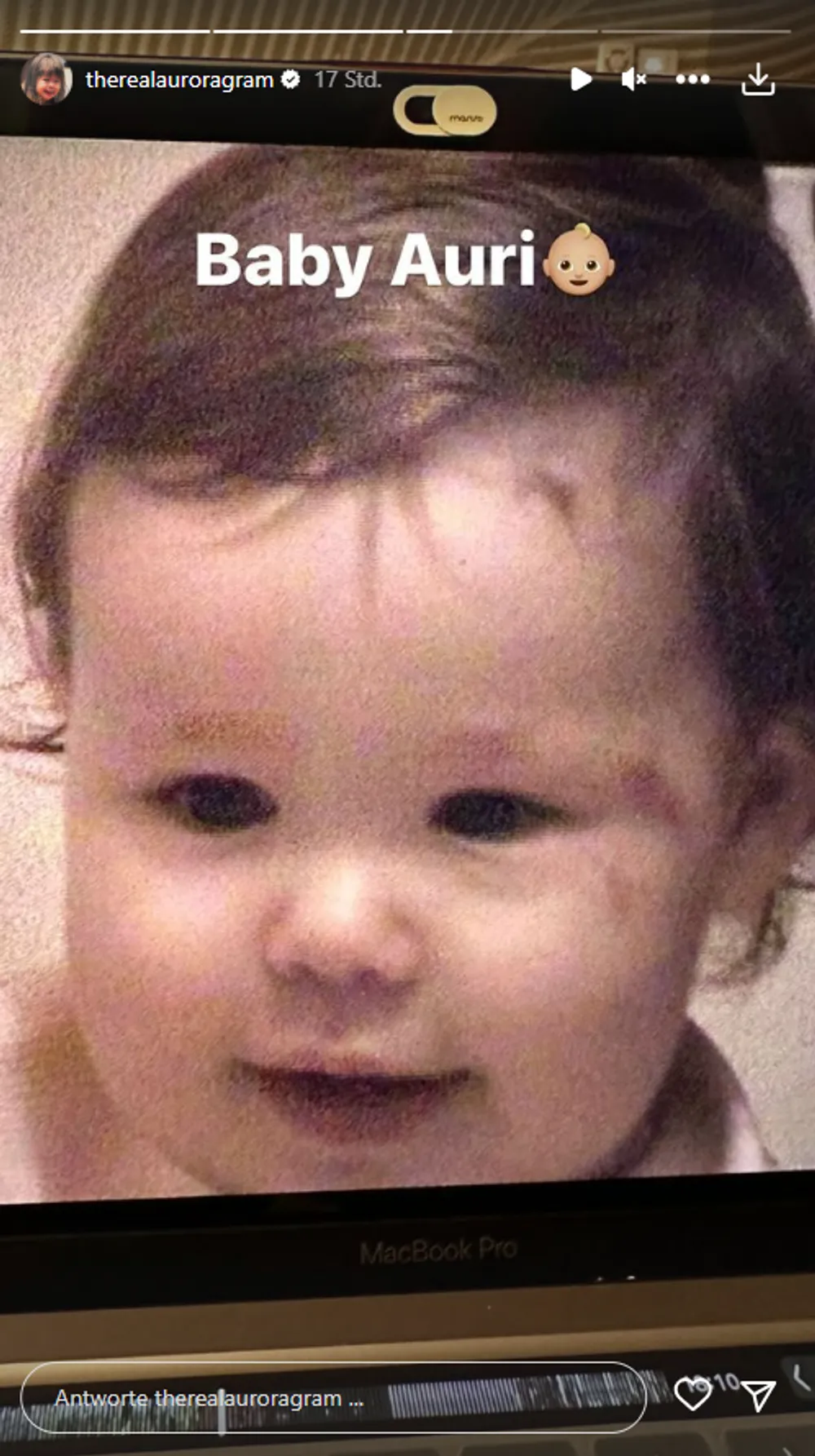 Aurora Ramazzotti Baby-Foto Aurora Ramazzotti Baby-Foto