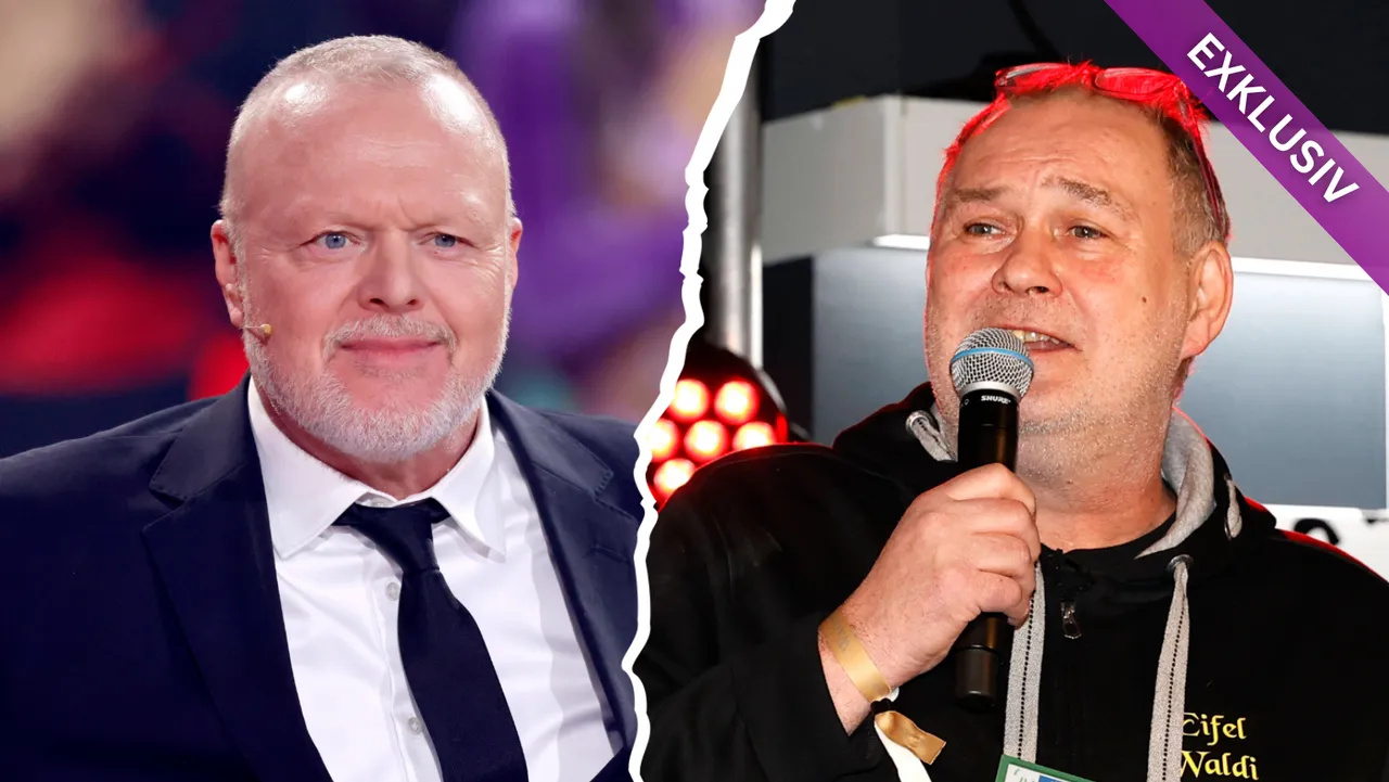 Stefan Raab & "Bares für Rares"-Waldi Lehnertz Riss-Collage aus Stefan Raab & Bares für Rares-Waldi Lehnertz - Foto: IMAGO / Panama Pictures / Future Image