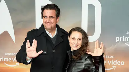 Bastian Pastewka und Frau Heidrun Buchmaier
