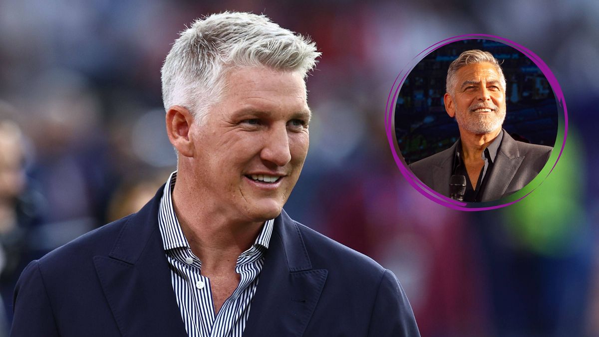 Bastian Schweinsteiger und George Clooney