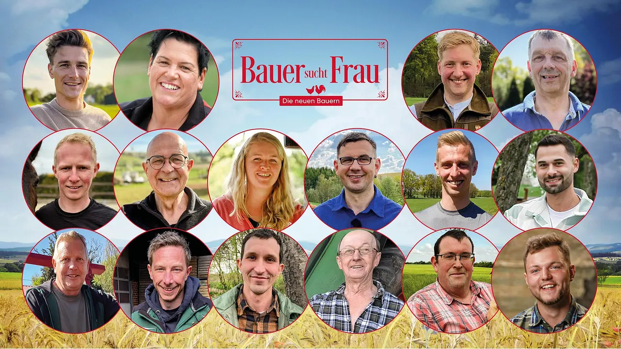 bauer-sucht-frau-2025-alle-kandidaten Collage aller Kandidaten der 21. Staffel Bauer sucht Frau, die in diesem Herbst bei RTL starten wird. - Foto: RTL