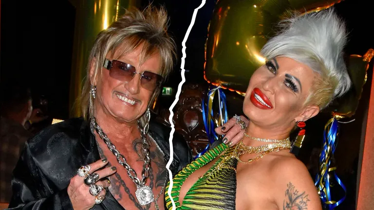 Bild von Bert Wollersheim & Ginger Costello Wollersheim mit Riss zwischen ihnen