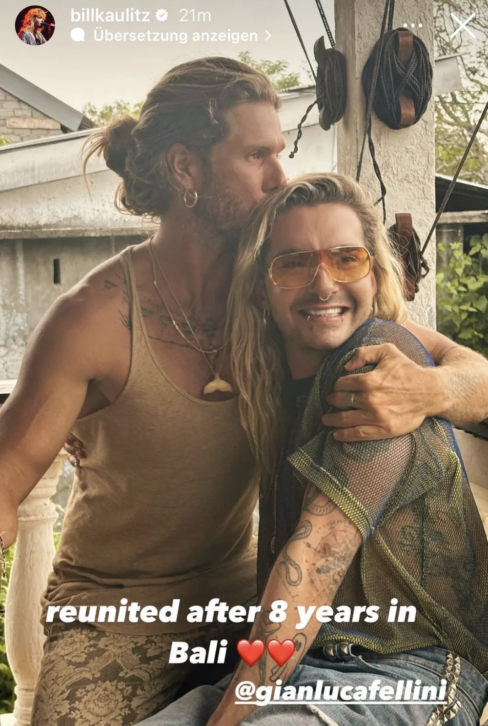 Bill Kaulitz und Gianluca Fellini Bill Kaulitz und Gianluca Fellini
