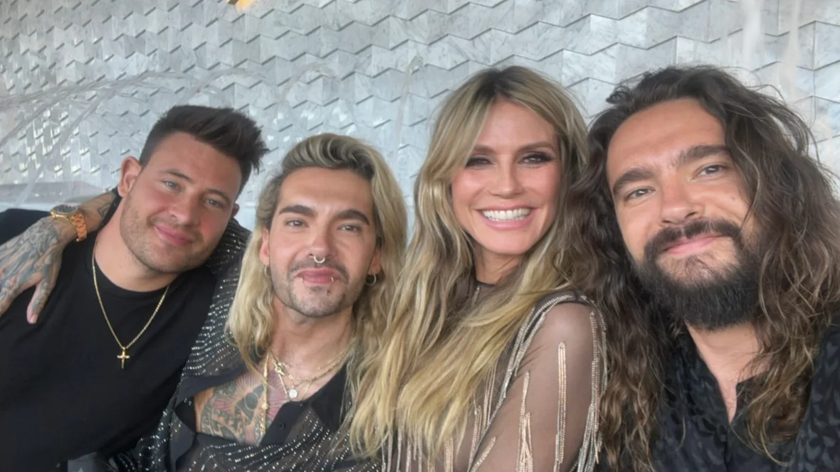 Marc Eggers, Bill Kaulitz, Heidi Klum und Tom Kaulitz