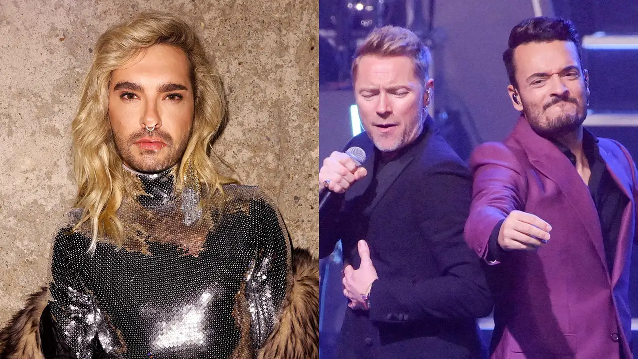 Bill Kaulitz, Ronan Keating und Giovanni Zarrella Bill Kaulitz, Ronan Keating und Giovanni Zarrella - Foto: Franziska Krug/ Getty Images for H&M/ IMAGO / Future Image (Collage)