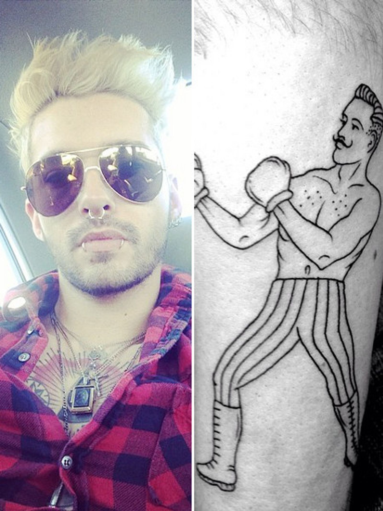 Tokio Hotel Bill Kaulitz zeigt neues Tattoo InTouch