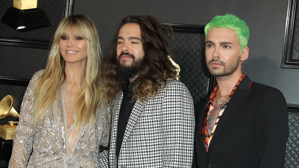 Bill & Tom Kaulitz & Heidi Klum