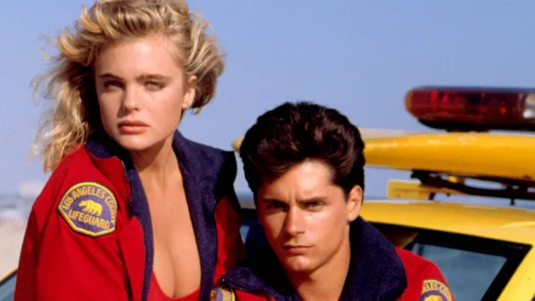 Billy Warlock und Erika Eleniak als Paar bei "Baywatch"