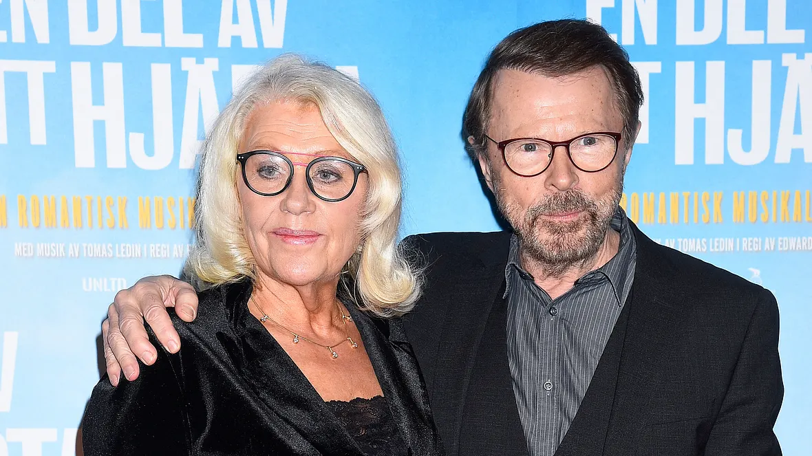 ABBA-Star Björn Ulvaeus mit seiner Frau Lena heute ABBA-Star Björn Ulvaeus mit seiner Frau Lena heute