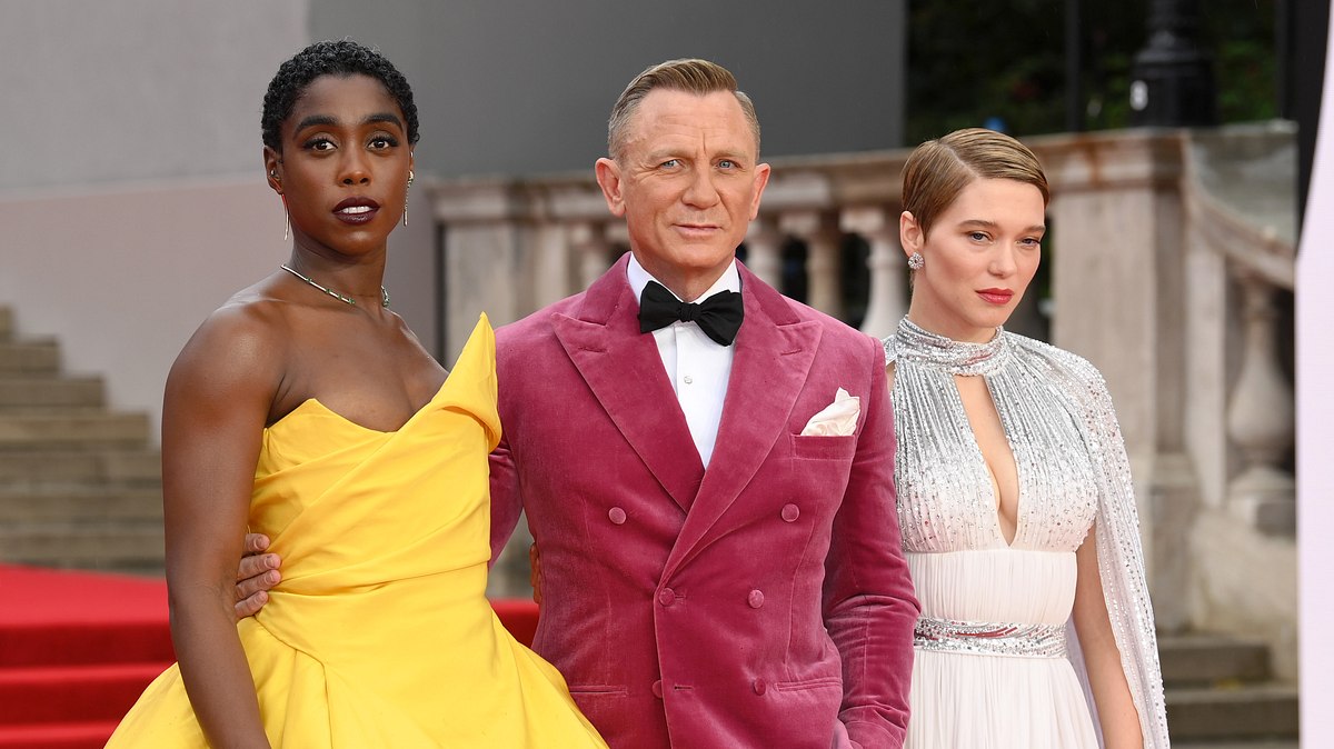 Lashana Lynch, Daniel Craig und Lea Seydoux