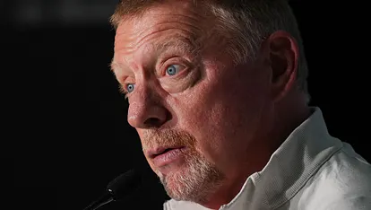 Boris Becker bei einem Interview