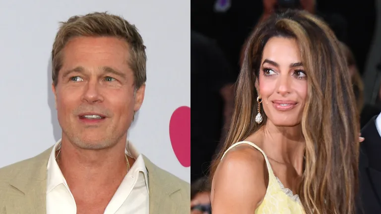 Brad Pitt und Amal Clooney