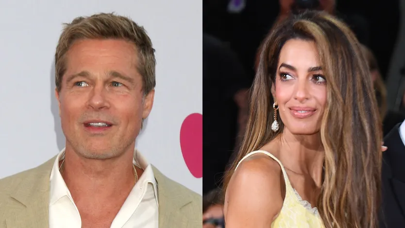 Brad Pitt und Amal Clooney