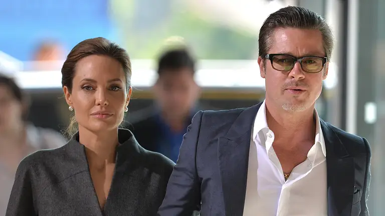 13 06 2014 Brad Pitt and Angelina Jolie arrive at the End Sexual Violence In Conflict Global Summ