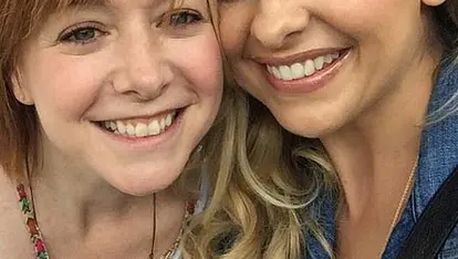 Die &quot;Buffy&quot;-Stars Sarah Michelle Gellar und Alyson Hannigan feiern Wiedersehen