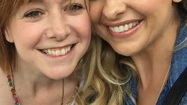 Die &quot;Buffy&quot;-Stars Sarah Michelle Gellar und Alyson Hannigan feiern Wiedersehen