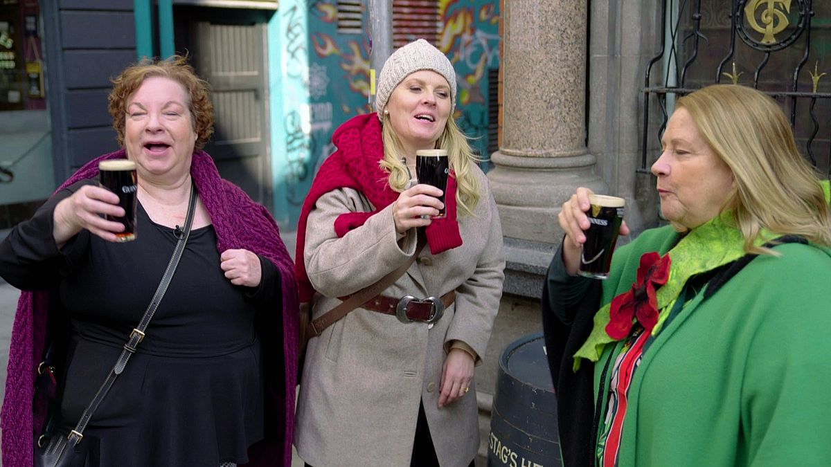 Caroline, Patricia und Kathy Kelly in Dublin