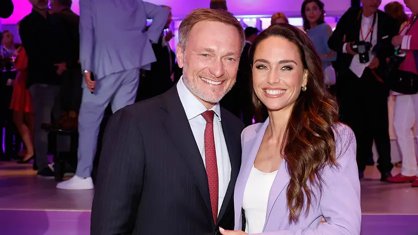 Christian Lindner mit seiner Frau