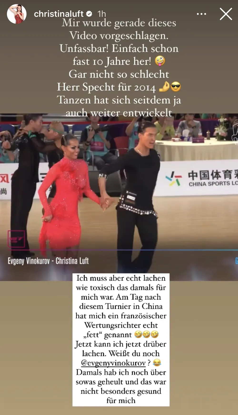 Christina Luft und Evgeny Vinokurov Christina Luft und Evgeny Vinokurov