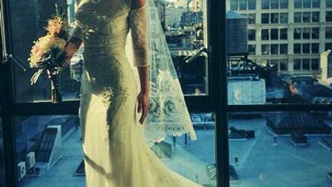 So hübsch ist Christina Ricci im Hochzeitskleid. - Foto: Twitter / Christina Ricci