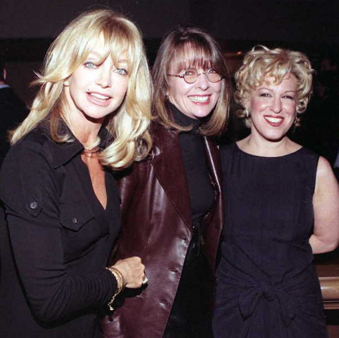 Goldie Hawn, Diane Keaton und Bette Midler 