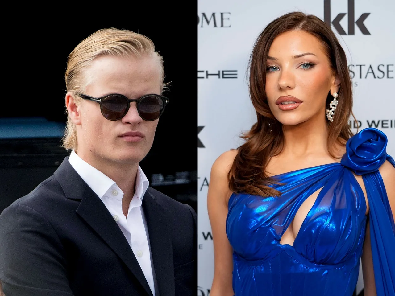 Collage von Marius Borg Høiby und seiner Ex-Freundin Nora Haukland - Foto: IMAGO / Bestimage / NTB