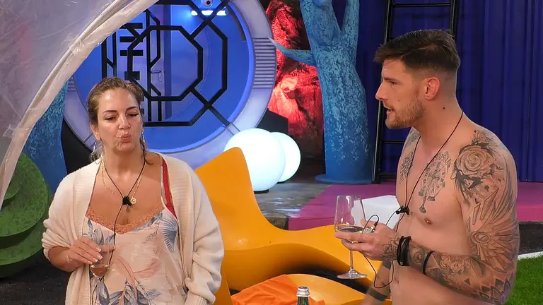 Pascal Kappés und Daniela Büchner bei "Promi Big Brother"