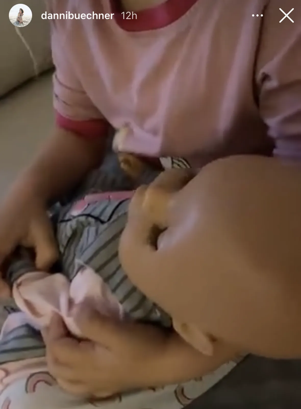 Danni Büchners Tochter Jenna mit Baby Danni Büchners Tochter Jenna mit Baby