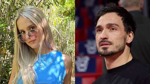 Mats Hummels liket die Instagram-Story von Davina Geiss - Foto: Instagram/davinageiss / IMAGO / sportworld