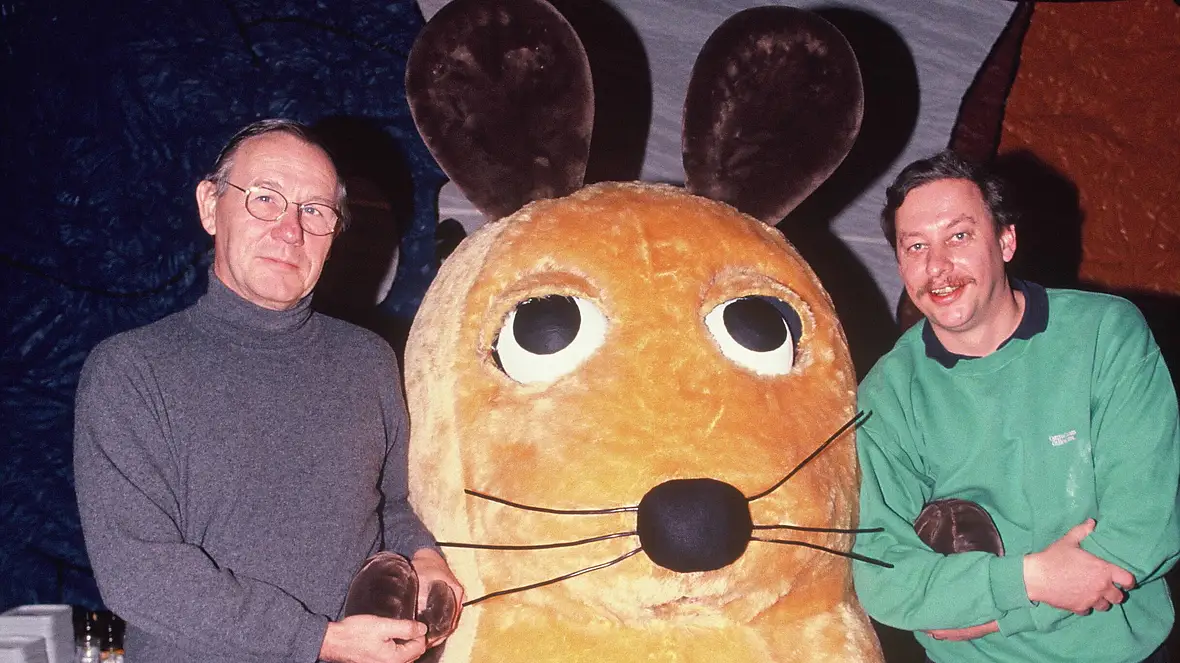 Armin Maiwald und Christoph Biemann in "Die Sendung mit der Maus"