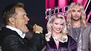 Dieter Bohlen, Shirin David und Bill Kaulitz - Foto: IMAGO/ Karina Hessland/ ProSieben/ SAT.1/ André Kowalski (Collage)