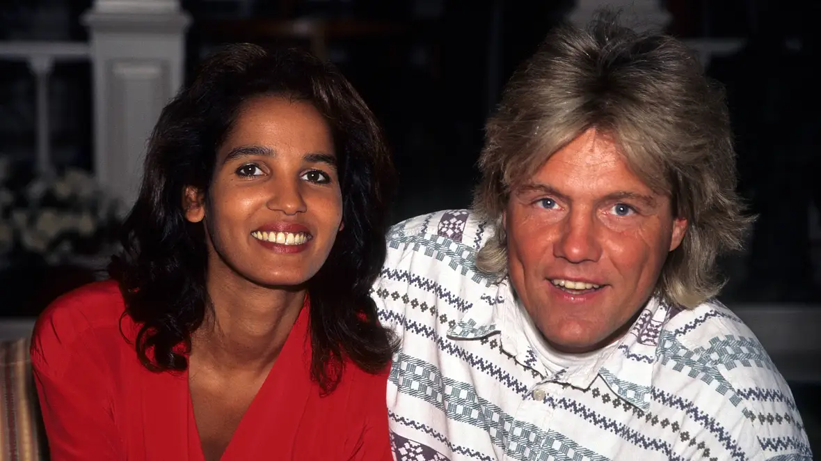 Dieter Bohlen und seine Freundin Naddel 1994 Dieter Bohlen und seine Freundin Naddel 1994