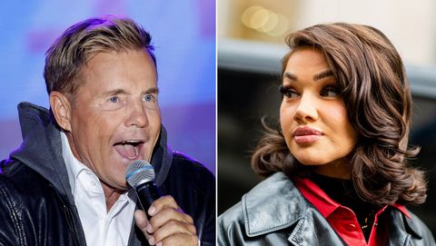 Dieter Bohlen und Shirin David - Foto: IMAGO / Panama Pictures / Christoph Hardt & Marco Mantovani / GC Images / GettyImages (Fotocollage)