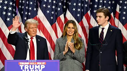 Donald Trump mit seiner Familie
