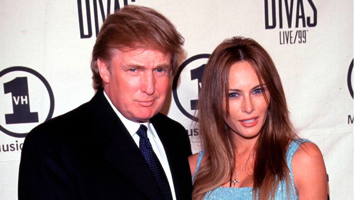 Donald Trump und Melania Trump früher