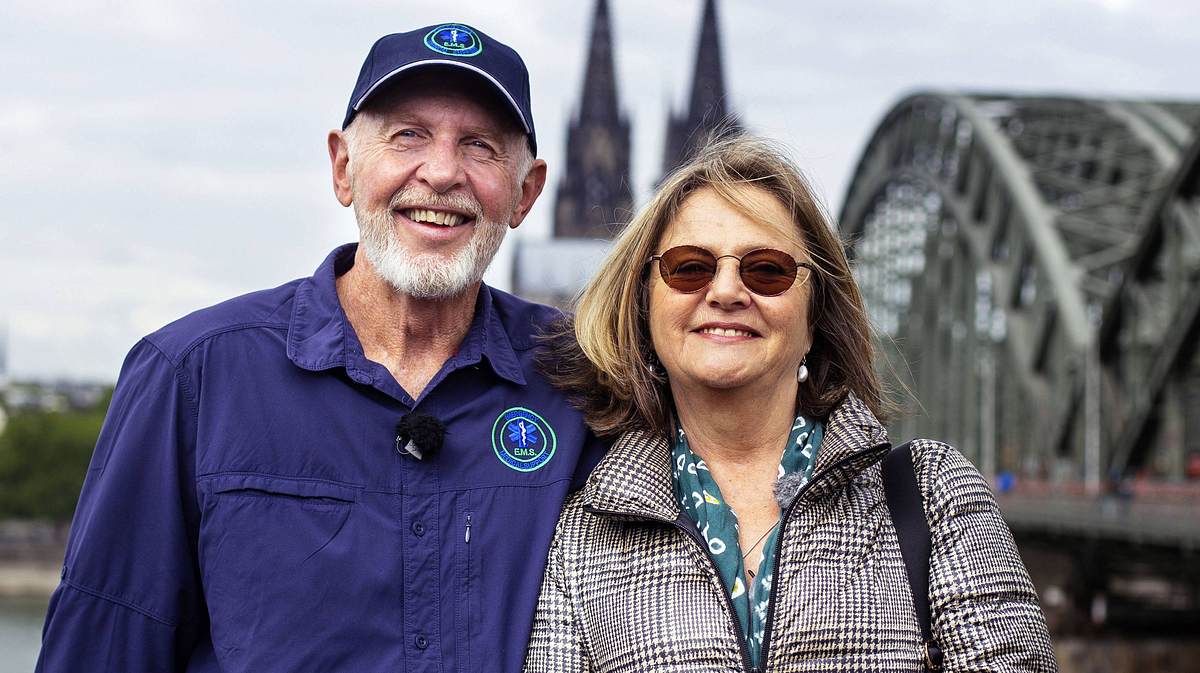 Dr. Bob mit seiner Frau Annette Miles in Köln