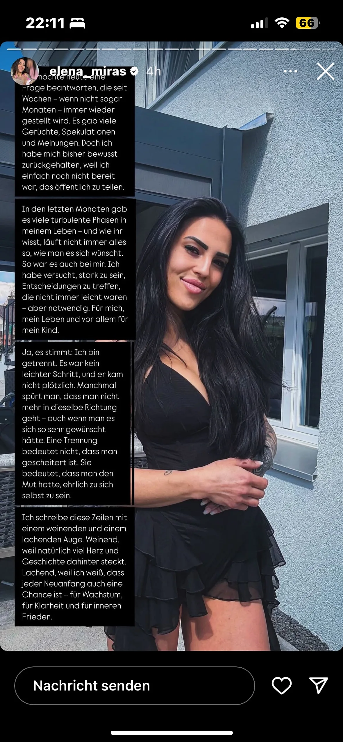 Elena Miras' Statement zur Trennung Elena Miras' Statement zur Trennung