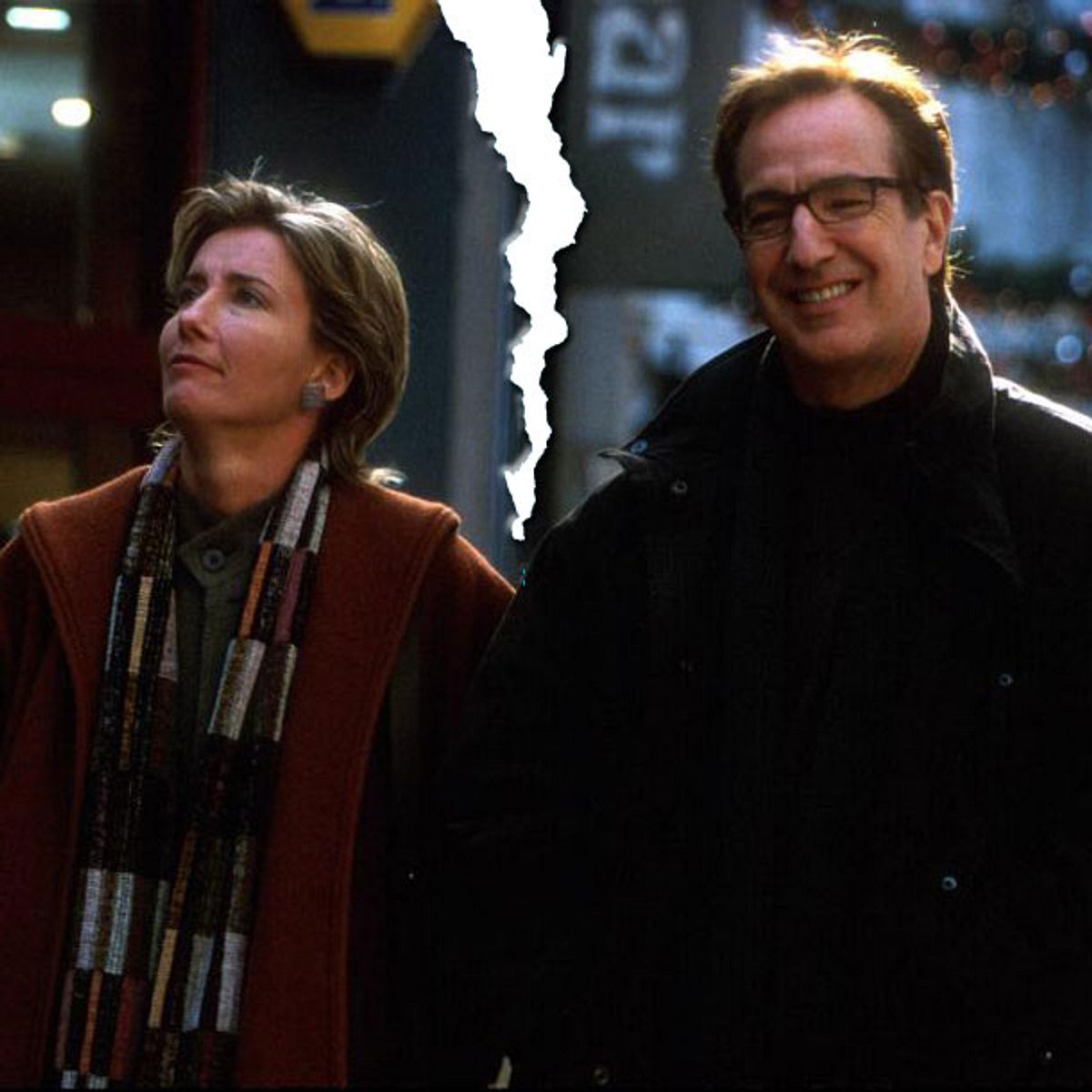 Emma Thompson und Alan Rickmann in Tatsächlich ... Liebe